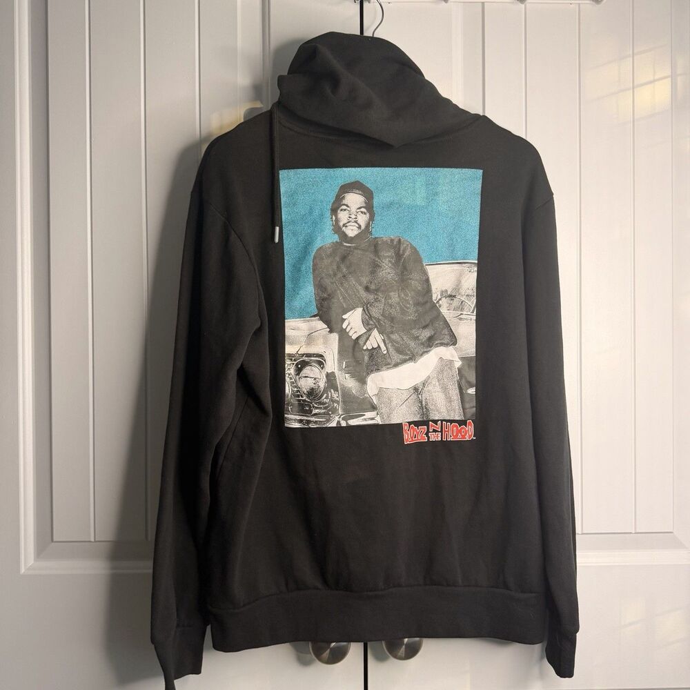 Boyz N The Hood Hoodie Mad Engine Doughboy Ice Cube Black Sweatshirt Medium